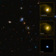 Illustration for article titled Astronomers discover massive black hole careening away from its home galaxy